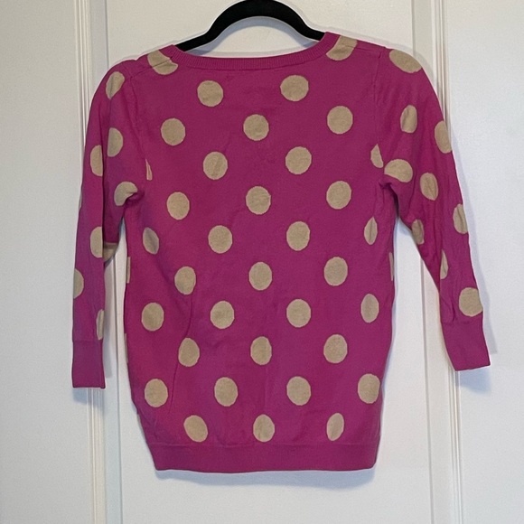 Old Navy Pink Polka Dotted Sweater - Picture 4 of 5